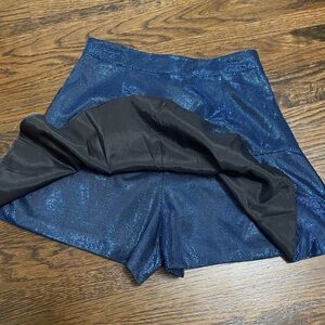 Do+Be metallic blue skort